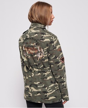 Superdry Rookie Cascade Női Kabát Világos Camo | PSGZY6510